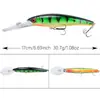 Equipo de Pesca Señuelo Minnow Flotante 17cm Lanzamiento a Larga Distancia Señuelo Duro 30.7g Señuelo para Pesca de Lubina en Agua Dulce y Salada Cebo de Pesca Pesca en el Mar