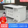Zhongyue Bohua Escritorio Blanco Host Pantalla Oculta Escritorio de Computadora Eléctrico Ajustable con Cajón Tablero Ignífugo Escritorio