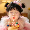 Adesivos de aniversário de dopamina adesivos em inglês adesivos de rosto para meninas e crianças adesivos de canto de olho adesivos de rosto decorações de maquiagem