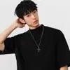 Colar Masculino Transfronteiriço Estilo Viking, Corrente com Pingente Totem Retrô, Gargantilha Estilo Gótico, Joia de Corrente para Suéter Unissex