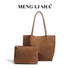 Bolsa Nueva de Mano Tejida Mate para Otoño e Invierno Bolsa Tote Grande de Hombro Único y Bajo el Brazo Estilo Retro Satchel Bolsa para Suegra