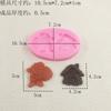 Molde de Silicona Navideño Árbol de Navidad Muñeco de Nieve Molde de Chocolate de Grado Alimenticio Suministros para Hornear Caseros Venta al por Mayor Transfronteriza
