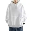 Sudadera con capucha de color liso para hombre, nueva, primavera y otoño, top, estilo japonés, marca de moda, sudadera con capucha holgada, chaqueta