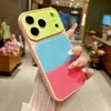 Funda de Teléfono Estilo Europeo y Americano, Bloques de Color Personalidad, Dopamina, Transformación Instantánea, Adecuada para iPhone 17 Pro Max, 18 Pro, Cobertura Total, 16/15