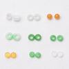 Hebilla circular de jade imitación grado A de 9 mm, hebilla circular de jade Baoshan, accesorios de joyería DIY, cuentas sueltas para tejer collares, cuentas espaciadoras para cuerda colgante al por mayor