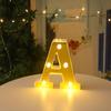 Luces de Letras LED Espejo Dorado Transfronterizas, Números, Inglés, Sorpresa Romántica de Propuesta, Luces Decorativas para Escena de Confesión
