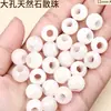 Amatista natural, ágata, turquesa, cuentas de agujero grande, cuentas sueltas, accesorios para joyería DIY, pulseras de cuentas, collares y artículos tejidos