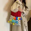 Bolsa de Hombro de Ganchillo con Diseño de Pez Hueco para el Otoño, Bolso de Mano de Gran Capacidad de un Solo Hombro para Mujer, Ligero y Versátil para el Uso Diario de Estudiantes