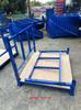 Estante Apilable Plegable Tablón Galvanizado Estante Elevado Apilable Removible Estante Apilable Inteligente Almacén Estante de Almacenamiento