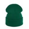 Gorro de Lana Acrílica de Amazon para Hombres y Mujeres, Gorro de Punto Pullover Otoño e Invierno Europeo y Americano, Gorro de Punto Plano Color Caramelo