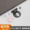 Furo de sucção para porta em liga de zinco sem furos, invisível, sucção magnética forte, porta de quarto, batente de porta antiderrapante exposto, batente de porta com sucção magnética