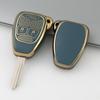 Modelo de 3 botones Adecuado para llave de coche recta Chrysler 300C Jeep Wrangler Funda con hebilla Borde dorado de TPU