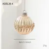 Bola de Color Champaña de 8 cm de Gama Alta Lujo Accesible Polvo Pegajoso Polvo Dorado Bola Electrochapada Decoración para Árbol de Navidad Colgante Decoración Colgante Bola Colgante