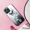 Aplicable a Apple 18PRO Funda de Vidrio Templado 17PROMAX Mariposa Morada Cubierta Protectora iPhone16 Flor 17E