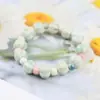 Nova Pulseira de Joias de Cerâmica Artesanal Criativa para Mulheres, Fresca e Elegante, Design Simples de Círculo Único em Rosa, Azul e Verde
