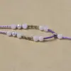 Corda Pendurante Roxo Fumaça de Jade Hetian Puramente Tecida à Mão, o Jade Hetian é Exquisito, Bonito e Simples