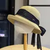 Sombrero de paja de ala ancha estilo Hepburn de verano para mujer, sombrero de pescador para protección solar en la playa, sombrero de sol versátil y adelgazante