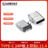 Placa TYPE-C3.1 base fêmea de função completa 24PIN fileira dupla patch SMT horizontal conector de dupla carcaça