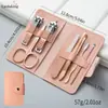 Conjunto Portátil de Tesouras para Unhas, Conjunto de 7 Peças de Cortadores de Unhas Domésticos, Conjunto Completo de Cuidados, Cortadores de Unhas para Manicure, Ferramentas de Manicure para Beleza