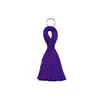 Borla de Poliéster sin Cabeza, Resistente a las Arrugas y Suave, Anillo de Hierro de 1.2 cm, Accesorios para Ropa, Abanico, Marcador de Libros, Joyería, Borla Colgante Hecha a Mano