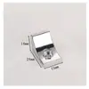 Suporte de Placa com Ventosa de Liga de Zinco Espessa Acessórios para Móveis Estrutura de Suporte de Prateleira Suporte de Divisória Suporte de Armário Suporte de Placa de Vidro em Forma de L