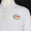 Overol de trabajo publicitario de la fábrica de helados Yili, cuello de solapa tipo polo, logo estampado, camiseta con estampado, prenda de manga corta