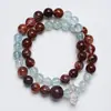 Fluxo de Água de Outono Pulseira de Cristal Natural Ágata Vermelha para Mulheres, Design Moderno, Pulseira de Luxo Leve Atacado