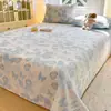 Invierno Leche Terciopelo Cama Sábanas de Cama Pieza Única Engrosado Felpa Cama Sábanas de Cama Tallado Coral Franela Colcha Manta Única Juego de Tres Piezas