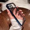 Película galvanizada de cobertura total para iPhone16 com lente para Apple 15Pro capa de telefone transparente XSMax Simple 14 Novo