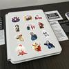 50 pegatinas creativas de fantasma llorando de dibujos animados para diario, pegatinas impermeables para cuaderno, taza, maleta, papelería, venta al por mayor