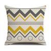Funda de almohada Amazon Nordic Home Decor Letra geométrica Funda para cojín de sofá Cojín de oficina Extraíble y lavable