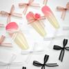 Popular celebridad en línea lazo de organza accesorios para uñas lazo de cinta de malla usar accesorios para uñas