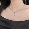 Encaje Lazo Remache Pedrería Estrella Borla Cadena Doble Clavícula Tendencia de Moda Dulce Cool Spice Nicho Collar