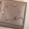 S15 malla completa súper ventas malla titanio rojo acero doble cara flor pulsera chapado al vacío 18K
