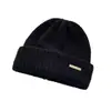 Gorro Quente de Outono e Inverno, Estilo Despojado, À Prova de Frio e Vento, Versátil, Tamanho Grande para Circunferência da Cabeça, Chapéu de Lã Tricotado, Caimento Solto