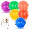 Pelota Popular para Mascotas de Amazon Tpr Pelota de Rugby con Picos Sonido Chirriante Limpieza de Dientes Juguete de Entrenamiento Interactivo Juguete para Perro