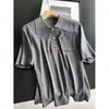 2026 Novo Estilo Temperamento Casual Tricô de Manga Curta Suéter Gola Polo Top Camiseta Atacado Atacado H17CS8016