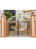 Acero Inoxidable 304 Puerta de Patio Casa de Autoconstrucción Puerta Doble Portón de Valla Rural Villa Puerta de Lujo Puerta Eléctrica