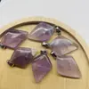 Fornecimento direto da fábrica pingente prismático pingente de cristal de jade natural acessórios para colar brincos DIY feitos à mão atacado