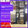 Plataforma de elevação de carga em corrente de escada de carga grande de três andares de fábrica 5 toneladas elevador hidráulico escada de carga escada de carga galvanizada para criação