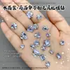 Produto acabado em forma de ovo de pombo sem base, bolas de diamante empilhadas, decorações para nail art, ornamentos de diamante coloridos, acessórios de diamante para nail art