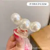 Para cabelos grossos, presilha de tubarão acrílica da moda, presilha de cabelo francesa fofa em formato de coração, presilha de garra com laço elegante para mulheres