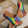 Sandalias de Playa con Cuña Cosida, Chanclas de Una Correa Gruesa Huecas para Tallas Grandes de Mujer, Punta Abierta, Sudeste Asiático, Transfronterizas