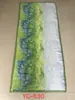 Venta al por mayor de fábrica Nuevo satén de brocado de Li 90*180 estampado Bufanda larga de playa Versión coreana de chal de seda