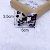 Algodón Felpudo Cuadros Estampado de Leopardo Lazo Pulido Accesorios para el Cabello Pasador Accesorios DIY Calcetines para Bebé Decoración de Ropa