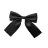 En Stock Negro Versátil Broche de Lazo Decoración Hecho a Mano Desmontable Accesorio para Abrigo Broche con Flor de Cinta