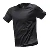 Camiseta de Secado Rápido Transfronteriza para Hombre de Seda de Hielo Verano Fina Ropa Deportiva de Manga Corta Media Mangas Ropa de Fitness Ropa para Correr Nuevas Camisetas t