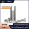 201 parafusos de máquina de aço inoxidável ponto de fábrica atacado M3M4M5M6M8 cabeça plana contra-afundada parafusos da máquina Phillips
