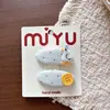 Estilo Coreano Azul Lazo Dulce Clip BB para Niños Encaje Lunares Flequillo Niña Pequeña Pinza para el Cabello Accesorios para el Cabello Frescos