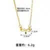 Cadena para Clavícula de Oro Arena Vietnamita Retro Diseño Simple Collar del Zodiaco Serpiente Estilo Lujo Ligero para Mujer Joyería Versátil Transfronteriza